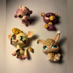 Hasbro Littlest Pet Shop LPS Lot of 4 Mixed vintage